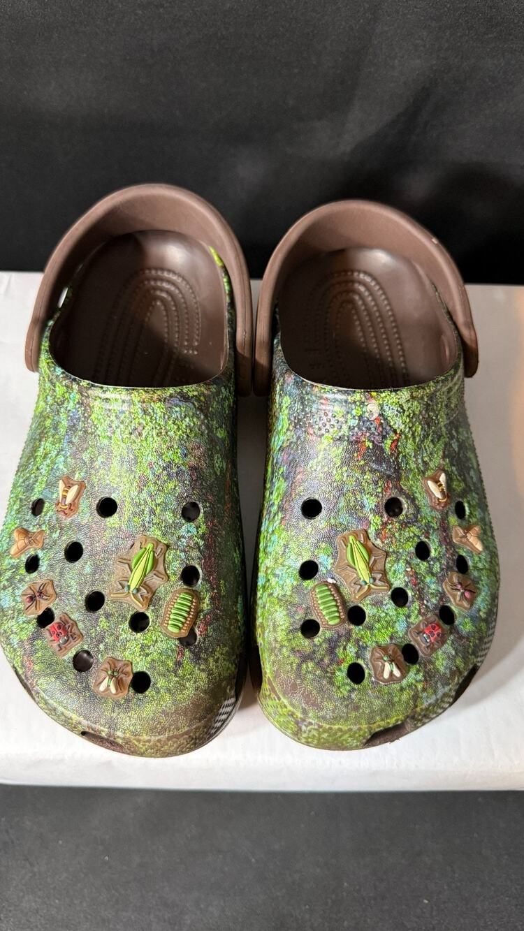 Crocs Classic Bugs Clog Kids J4 Coffe Multi forest Insects Beach Outdoor Travel